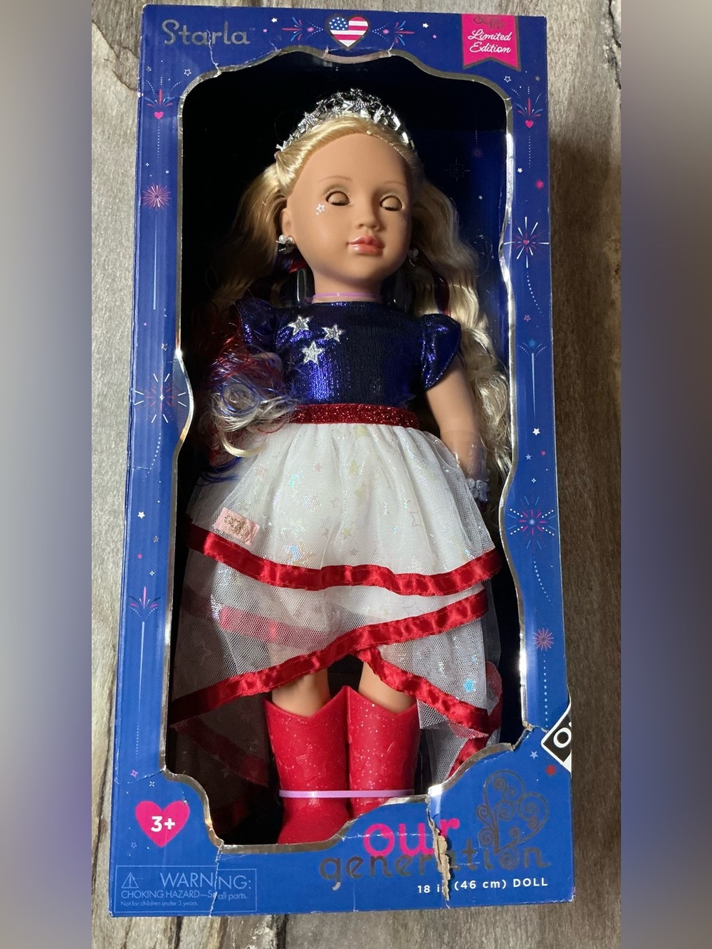 Our Generation Starla Fourth of July 18" Doll and Accessories Keepsake Collectio